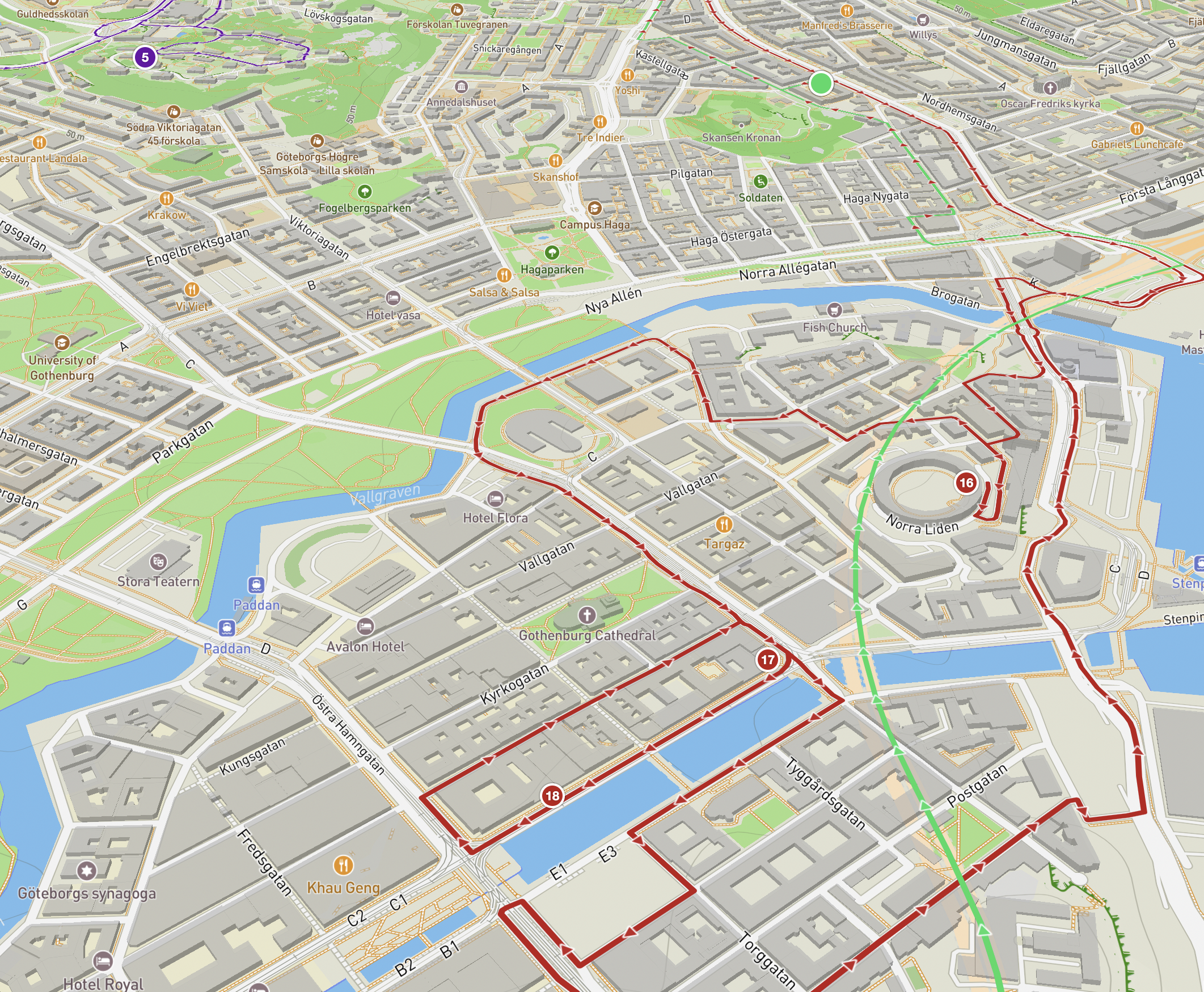 RouteRunner.ai route map example